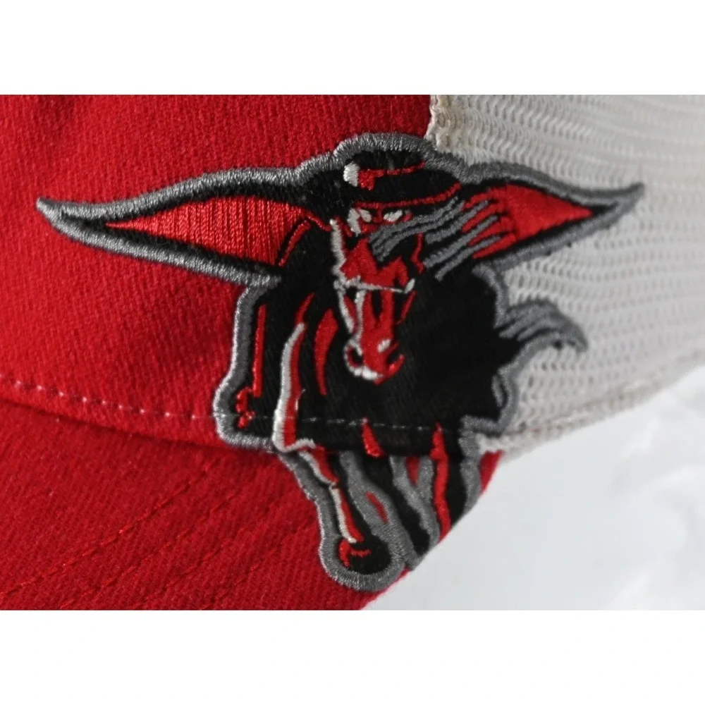Texas Tech Red Raiders Masked Rider Youth Mesh Snapback Hat Cap One Size